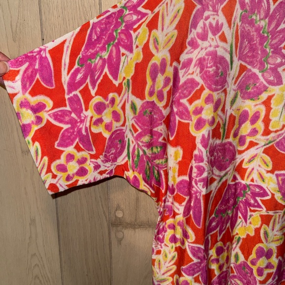 Ralph Lauren Pink and Orange Floral Top - Picture 3 of 6